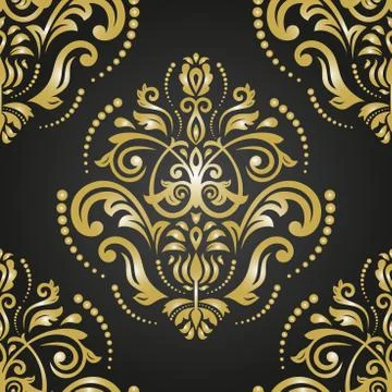 Seamless Orient Vector Background Stock Illustration