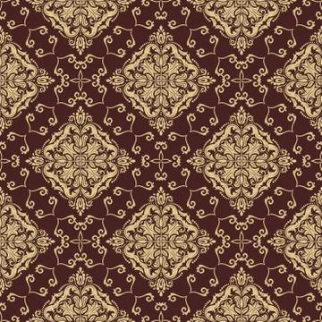 Seamless Orient Vector Background Stock Illustration