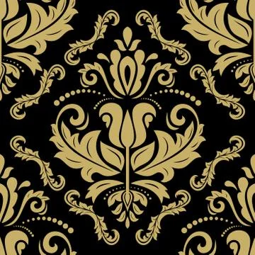 Seamless Orient Vector Background Stock Illustration