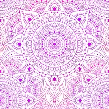 Seamless oriental arabesque floral pattern background vector Stock Illustration