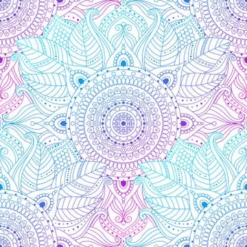 Seamless oriental arabesque pattern Illustrazione stock