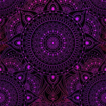 Seamless oriental arabesque pattern 스톡 일러스트