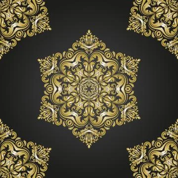 Seamless Oriental  Background Stock Illustration