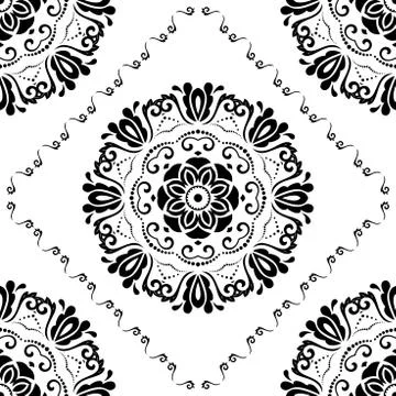 Seamless Oriental  Background Stock Illustration