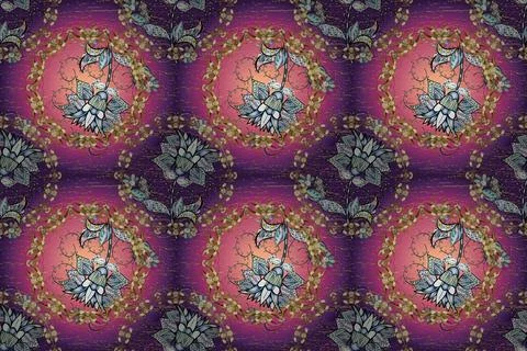Seamless oriental classic golden pattern. abstract background with golden repeat Stock Illustration