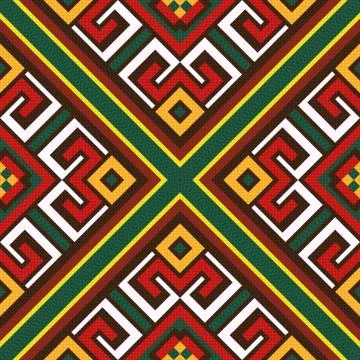 Seamless oriental colourful pattern Illustrazione stock