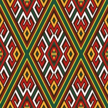 Seamless oriental ornamental pattern Illustrazione stock