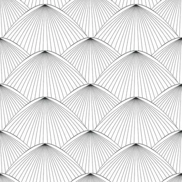 Seamless oriental pattern Seamless oriental style patternin black and whit... Stock Photos