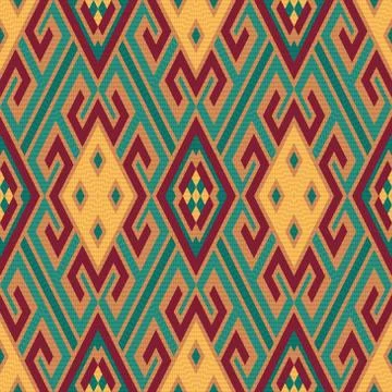 Seamless oriental pattern in soft hues Stock Illustration