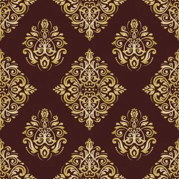 Seamless Oriental Vector Background Stock Illustration