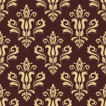 Seamless Oriental Vector Background Illustrazione stock