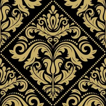 Seamless Oriental Vector Background Stock Illustration