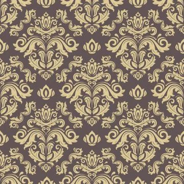 Seamless Oriental Vector Background Stock Illustration