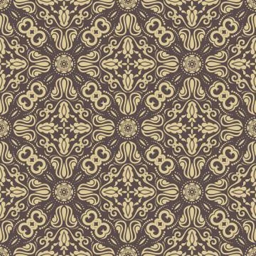 Seamless Oriental Vector Background Stock Illustration