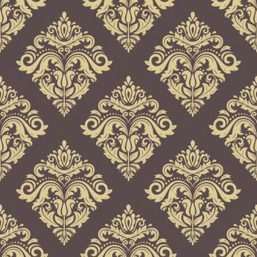 Seamless Oriental Vector Background Stock Illustration