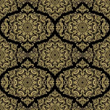 Seamless Oriental Vector Background Stock Illustration