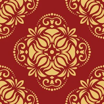 Seamless Oriental Vector Background Stock Illustration