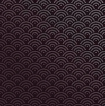 Seamless oriental wave pattern Illustrazione stock