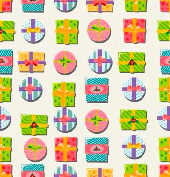Seamless ornament with bright Stock Illustration