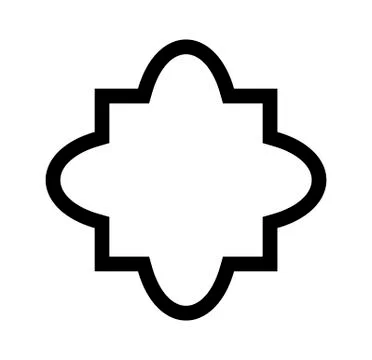 Seamless ornament in islamic style, vector geometric ornament border Stock Illustration
