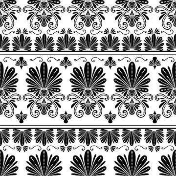 Seamless ornament pattern abstract.Geometric folklore pattern.Tribal ethnic Stock Illustration