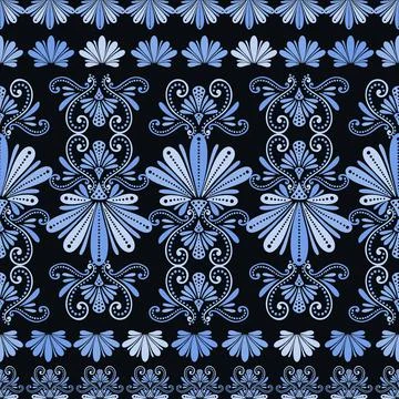 Seamless ornament pattern abstract.Geometric folklore pattern.Tribal ethnic Stock Illustration