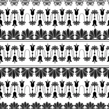 Seamless ornament pattern abstract.Geometric folklore pattern.Tribal ethnic Stock Illustration