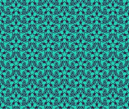 Seamless ornament pattern vector illustration Illustrazione stock