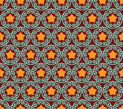 Seamless ornament pattern vector illustration 스톡 일러스트