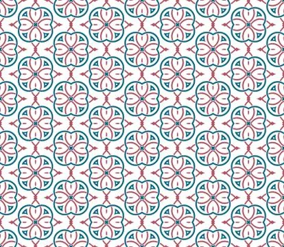 Seamless ornament pattern vector illustration Illustrazione stock
