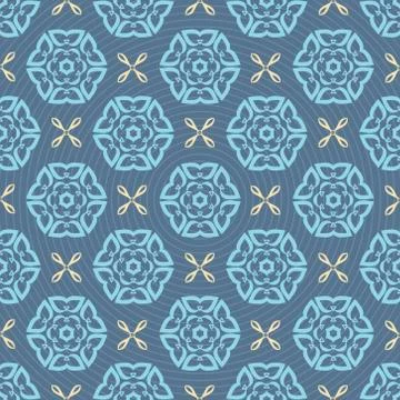 Seamless ornament pattern vector tile Ilustración de archivo