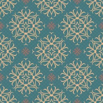 Seamless ornament pattern vector tile Ilustración de archivo