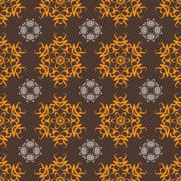 Seamless ornament pattern vector tile 스톡 일러스트