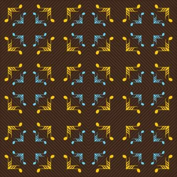 Seamless ornament pattern vector tile Ilustración de archivo
