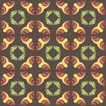 Seamless ornament pattern vector tile Ilustración de archivo
