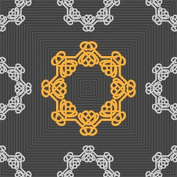 Seamless ornament pattern vector tile Ilustración de archivo