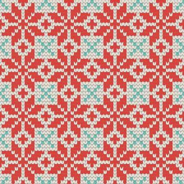 Seamless Ornamental knitting pattern Stock Illustration