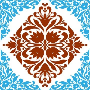Seamless Ornamental Lace Pattern Vector Hand Drawn Vintage Decorative Floral  库存插图