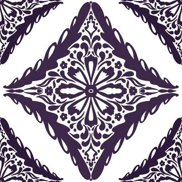 Seamless Ornamental Lace Pattern Vector Hand Drawn Vintage Decorative Floral  Stock Illustration