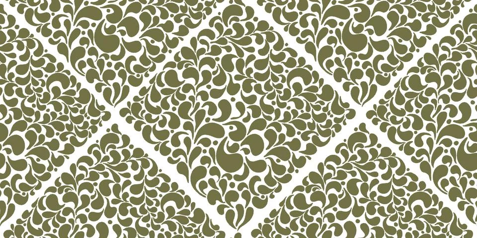 Seamless Ornamental Lace Pattern Vector Hand Drawn Vintage Decorative Floral  Stockillustratie
