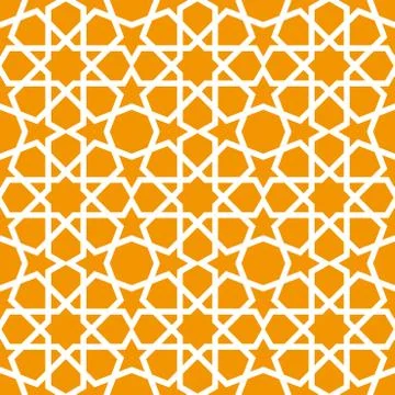 Seamless ornamental pattern in arabic style background - Persian style wallpa Stock Illustration