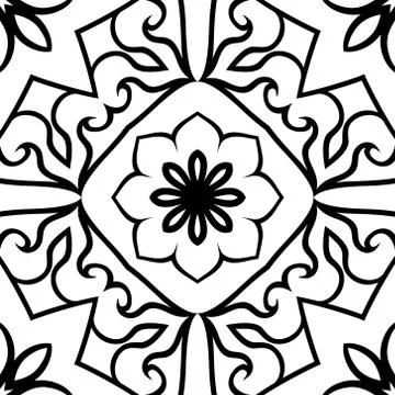 Seamless ornamental pattern. Stock Illustration
