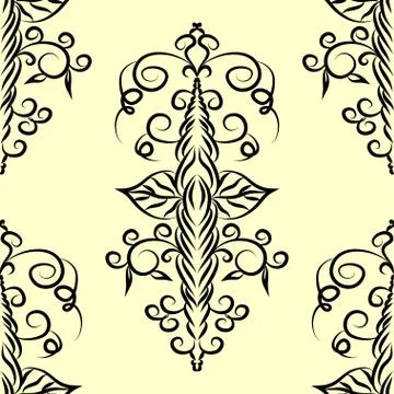 Seamless ornamental pattern Stock Illustration