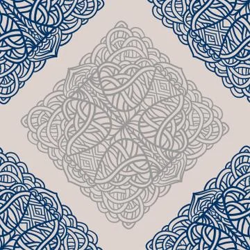 Seamless ornamental pattern Stock Illustration
