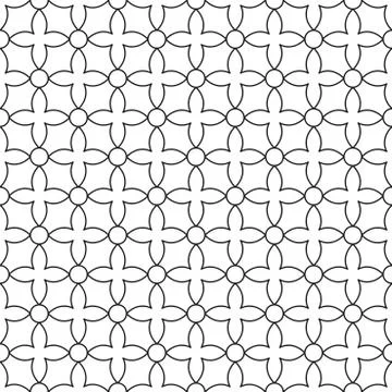 Seamless ornamental pattern - simple design. Vector geometric background 스톡 일러스트