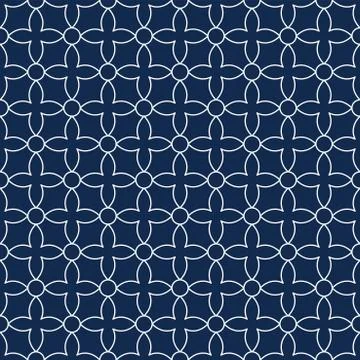 Seamless ornamental pattern - simple design. Vector geometric background Stock Illustration