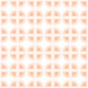 Seamless Ornamental pattern of simple geometric shapes in trendy monochrome Stock Illustration