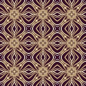 Seamless Ornamental Royal Pattern Stock Illustration