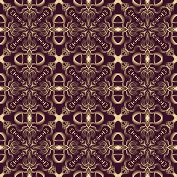 Seamless Ornamental Royal Pattern Stock Illustration