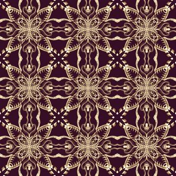 Seamless Ornamental Royal Pattern Stock Illustration